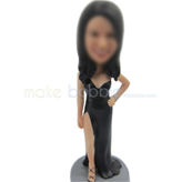 Personalize black dress bobble