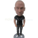 Black shirt bobble