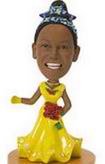 Party woman bobble head doll