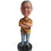 Personalized casual bobblehead dolls