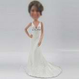 Personalized custom bride bobble heads