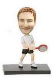 Tennis player bobble head doll