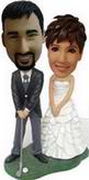 Wedding bobblehead  - the groom in golf