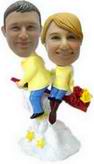 Sweet lovers bobble head doll