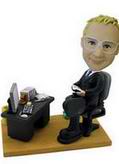 Businessman in Office Bobblehead