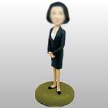 Business lady bobble head doll