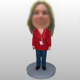 Business woman bobbleheads doll