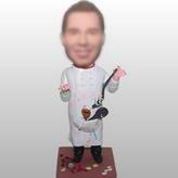 Personalized cusotm Cake division bobble head doll