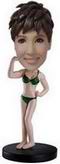 Black bikini bobble head doll