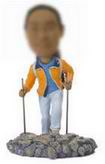 Mountain climber bobble head doll