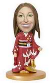 Women bobblehead with Japanese kimono