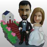 Church wedding bobblehead