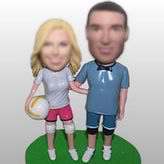 Couple fans bobble head doll