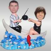 Couples boating and phish bobbleheads