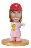 Little girl bobblehead with pink dress