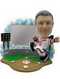 Baseball athletes bobblehead with Site background