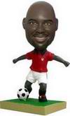 Football bobblehead Wearing a red sweat-shirt