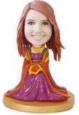 Ancient beauty lady bobble head doll