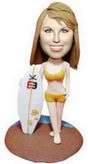 Bobble Head Doll Surfer Girl