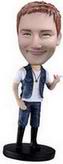 Male bobbblehead - the cowboy vest