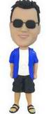 Wear sunglasses men bobble head doll