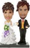 Romantic love wedding bobblehead