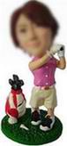 Golf player bobblehead