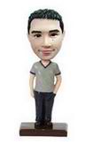 Casual male bobblehead with Black pants