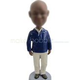 Personalised custom man bobble head