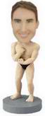 Male bobble head doll with black panties