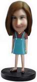 Little Girl bobblehead with Blue Dress