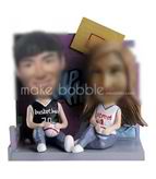 Customized couple bobble head