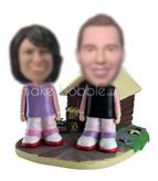 Customized couple bobblehead doll