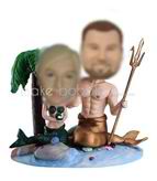 Custom  Poseidon couple bobble heads