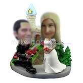 Customized wedding bobbleheads