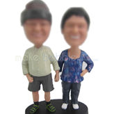 Dad and Mom bobble head doll