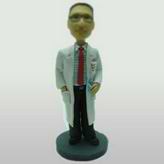 Tall doctor bobble head doll