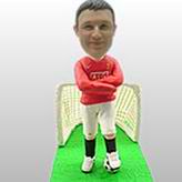 Football custom made bobble heads