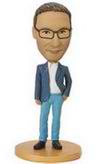 Male in suit / teacher bobble head doll