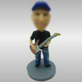 Make personal cusotm Guitar man bobblehead