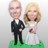 Happy wedding bobblehead