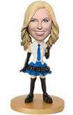 School uniform girl bobblehead