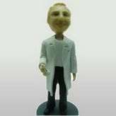 Lab coat bobble head doll