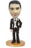 Personalized cusotm Groom bobblehead