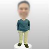 Custom Casual  Man bobbleheads doll