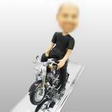 Motorcycle man bobble head doll