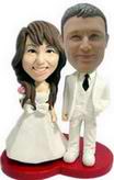 Happiness wedding bobble head doll