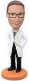 Doctors bobblehead with glasses