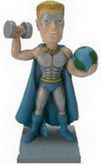 Earth's heroes bobble head doll