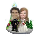 Personalized custom Church wedding bobble head